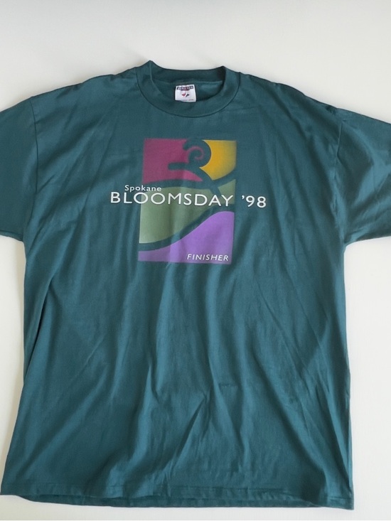 Jerzees Other - Vintage Spokane Bloomsday '98 Finisher Tee - Teal